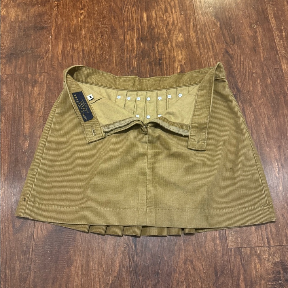 Vintage Juicy Couture Jeans Corduroy Pleated Skirt | Medium - Picture 4 of 10